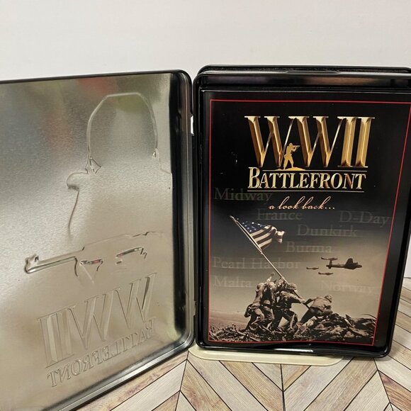 WWII Battlefront (DVD, 2011, 3-Disc Set) In color collector Tin Free shipping - Picture 4 of 7